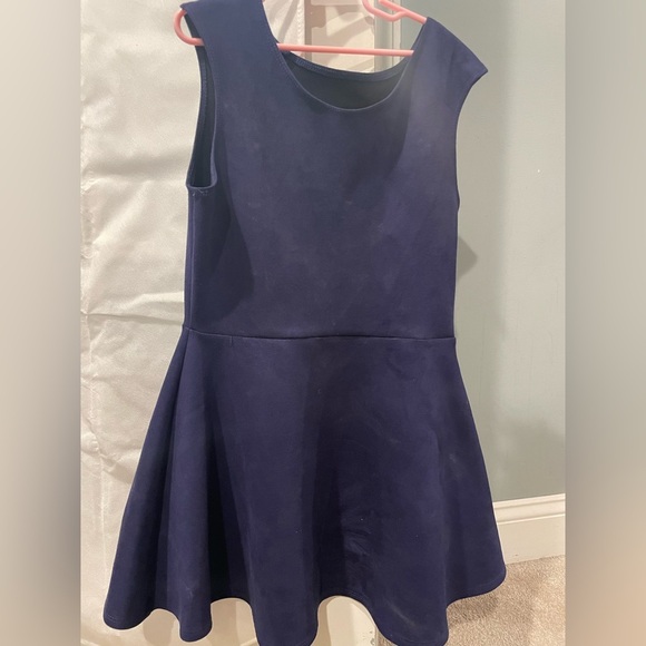 CHERYL Kids navy dress L 12/14 - Picture 1 of 3